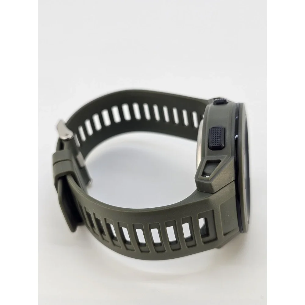 Digital Sports Men's Watch 45MM Dark Green Plastic Bands Light Working